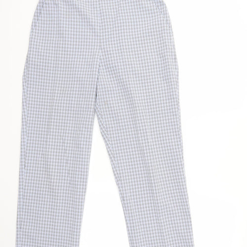 happit Womens Blue Check  Trousers  Size 14 L27 in
