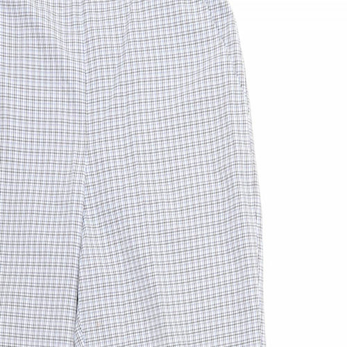 happit Womens Blue Check  Trousers  Size 14 L27 in