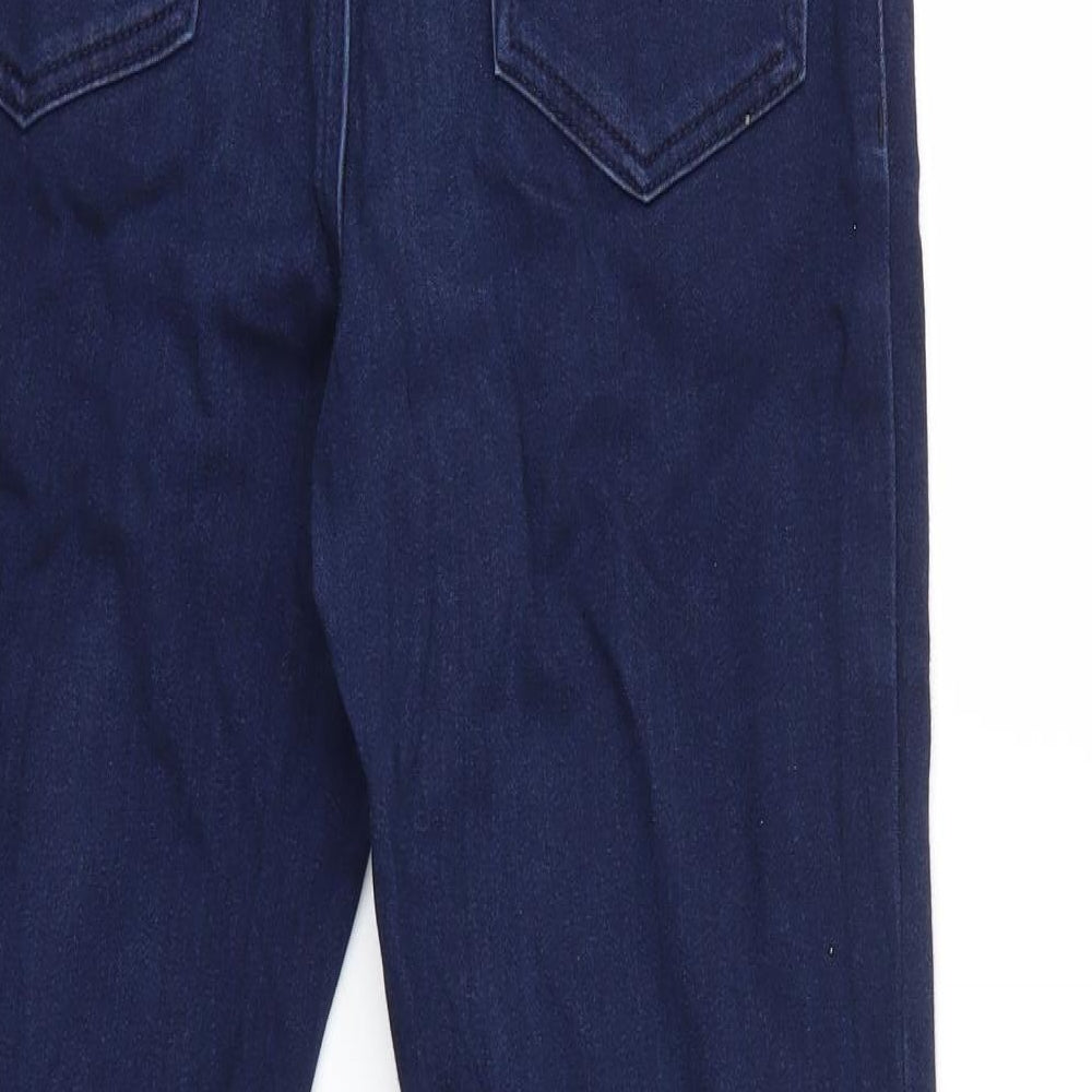 Marks and Spencer Womens Blue  Denim Straight Jeans Size 10 L25 in