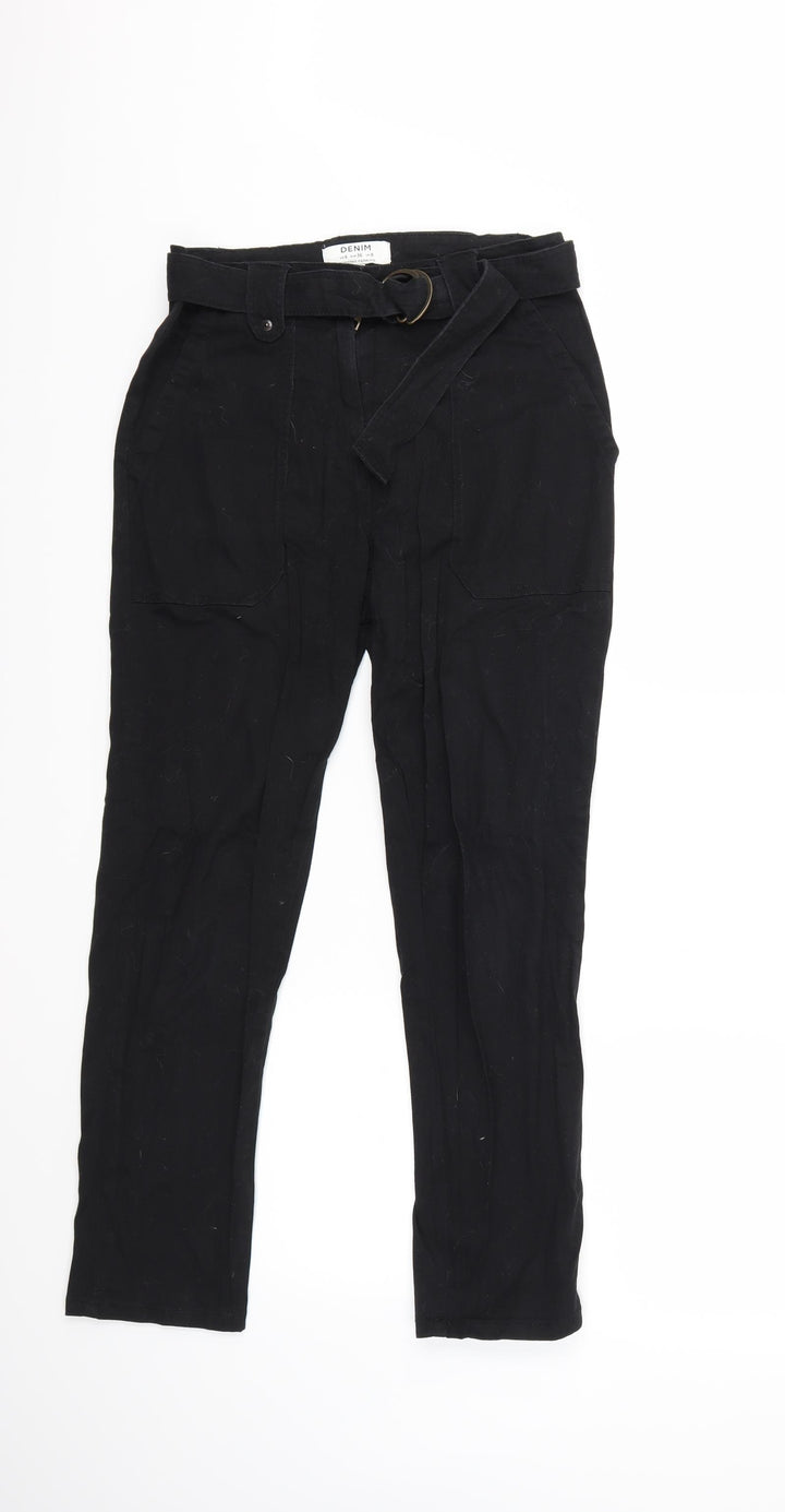 Dorothy Perkins Womens Black Denim Skinny Jeans Size 8 L27 in