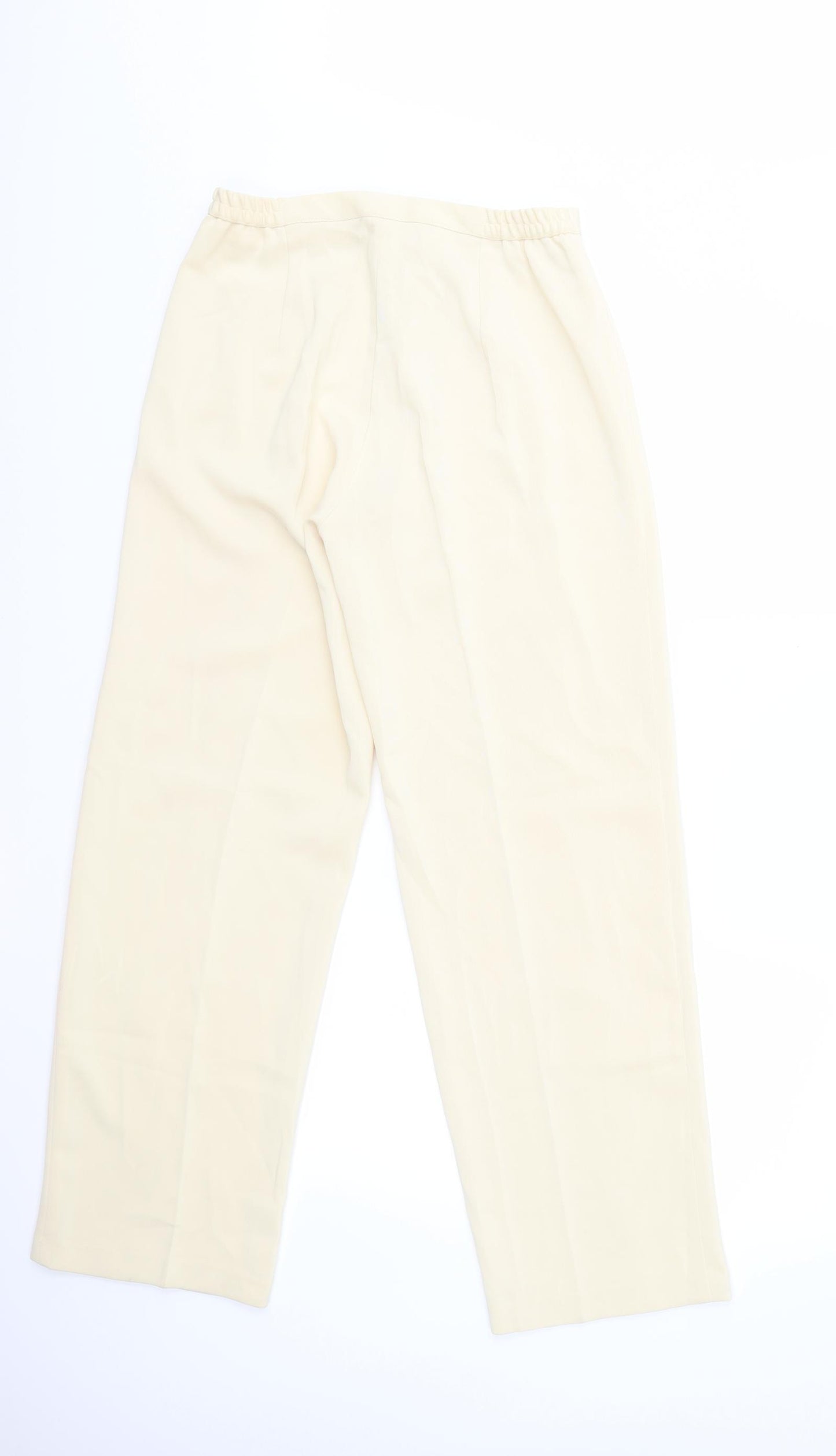 Preworn Womens Ivory   Trousers  Size 14 L29 in