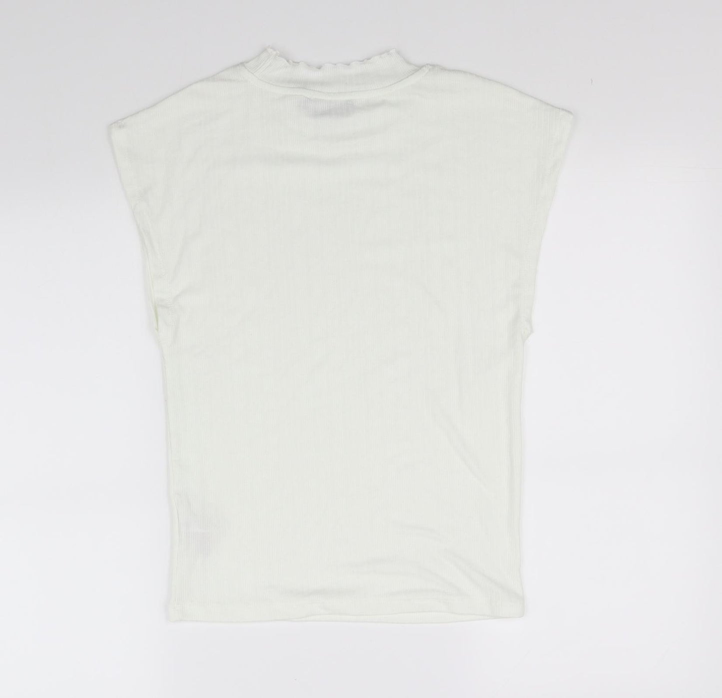 Primark Girls White   Basic T-Shirt Size S