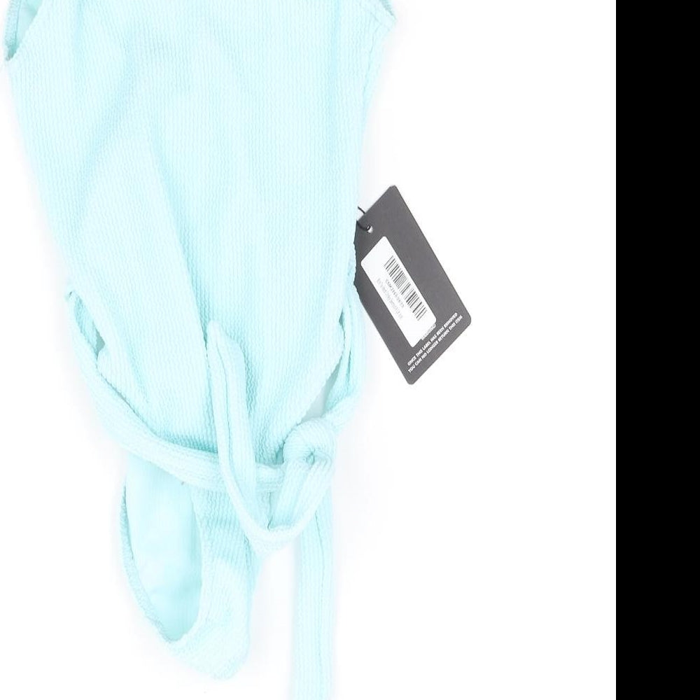 pretty littl thing Womens Blue   Basic Tank Size 8