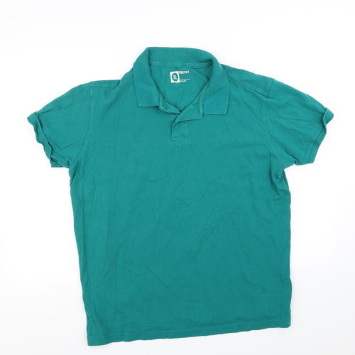 pique Mens Green Houndstooth   Polo Size XL