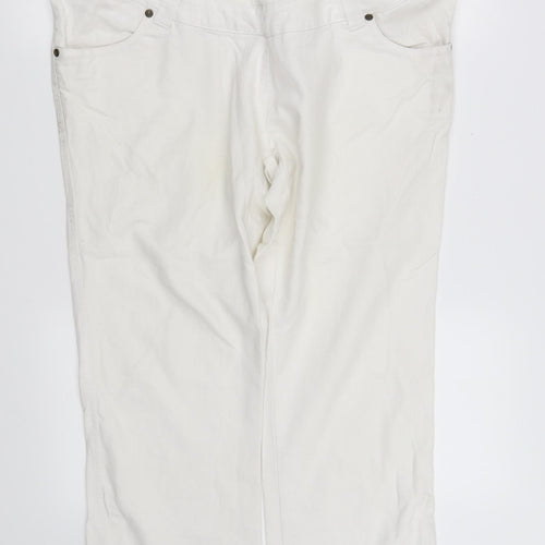 pre worn Womens White   Straight Jeans Size 42 in L30 in