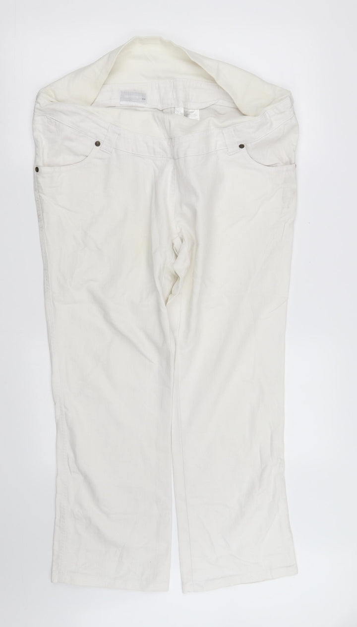 pre worn Womens White   Straight Jeans Size 42 in L30 in