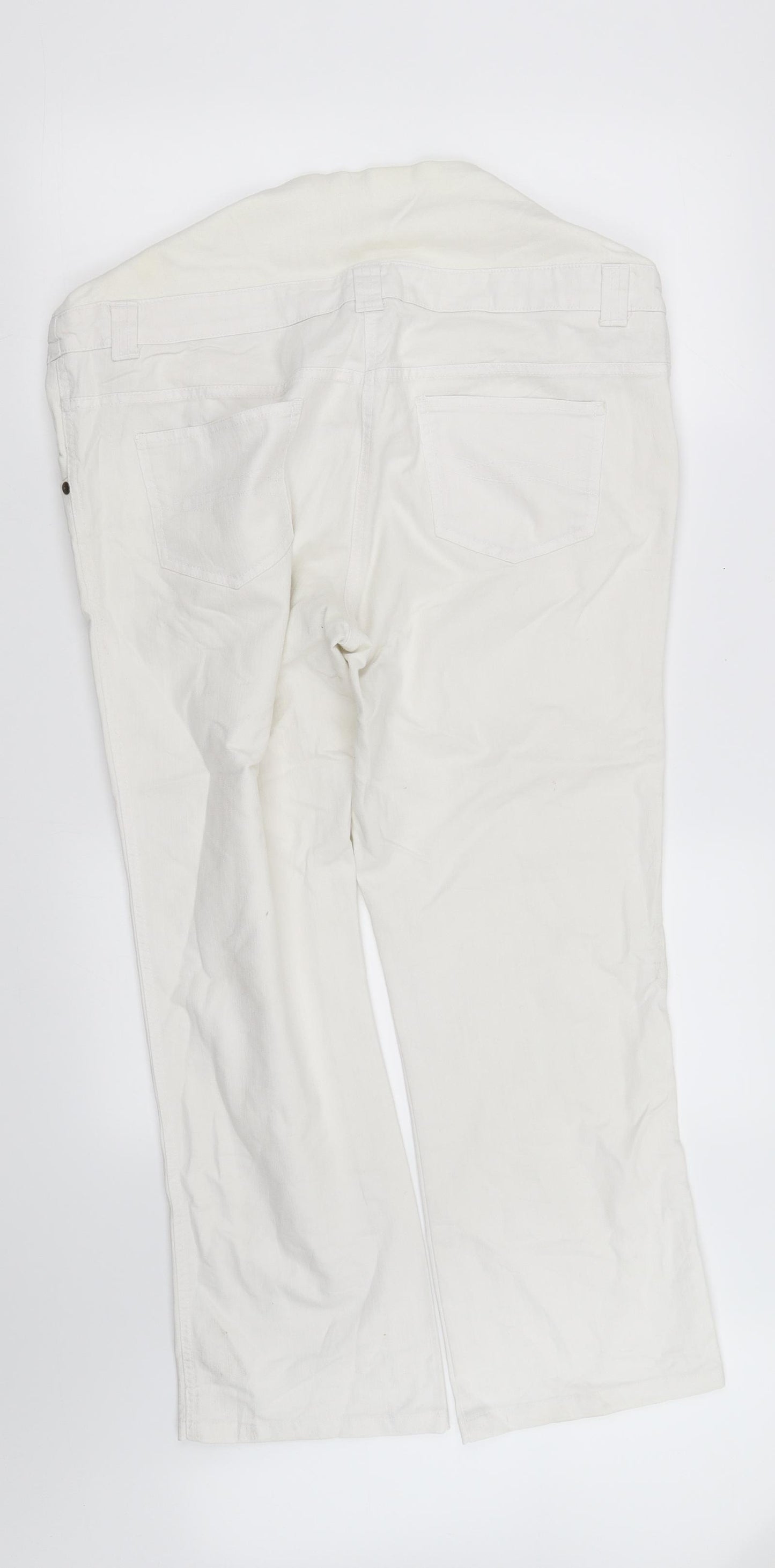 pre worn Womens White   Straight Jeans Size 42 in L30 in