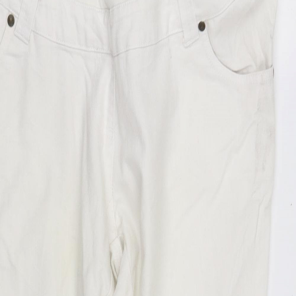 pre worn Womens White   Straight Jeans Size 42 in L30 in