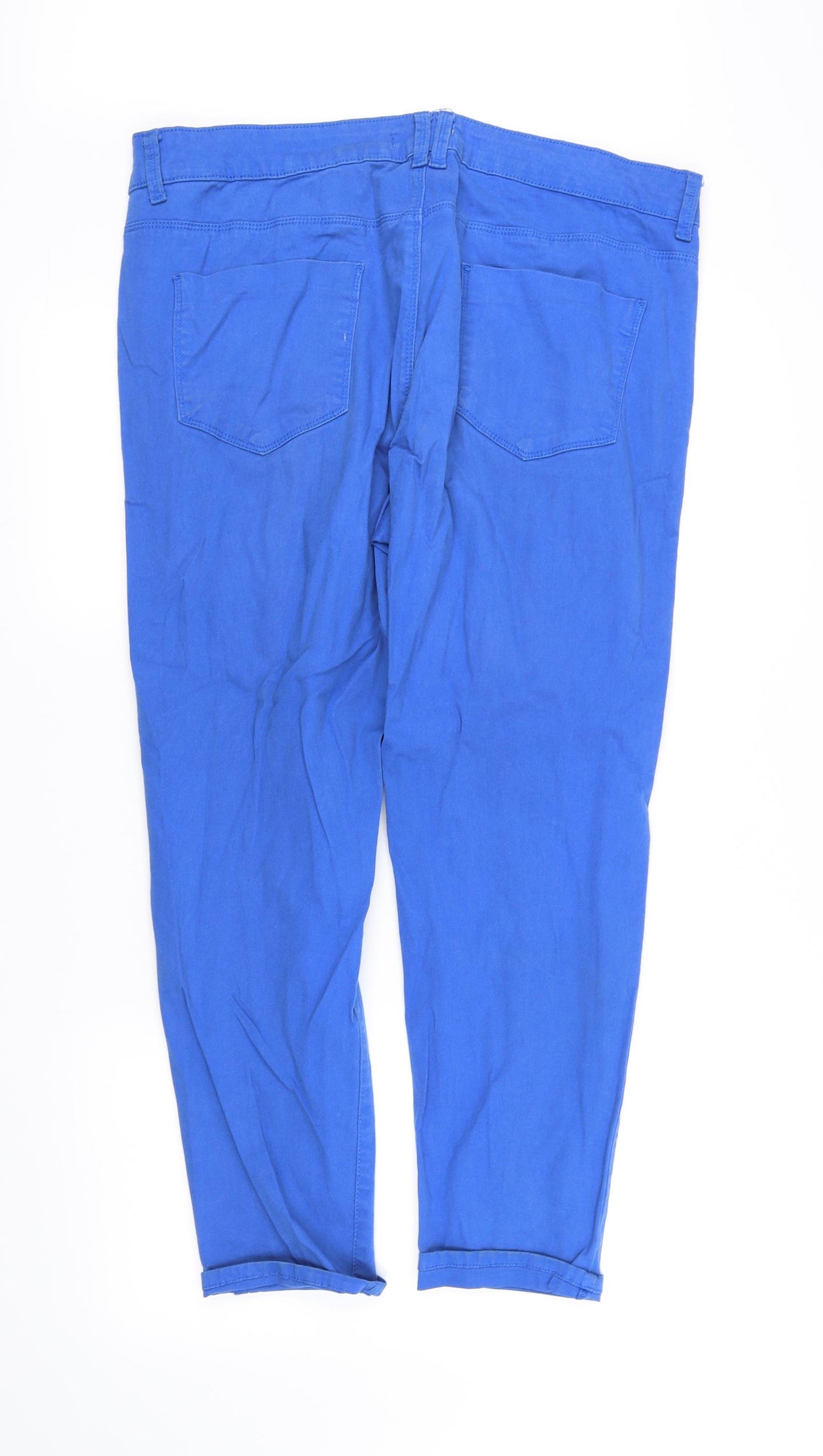 m&s Womens Blue   Trousers  Size 18 L26 in