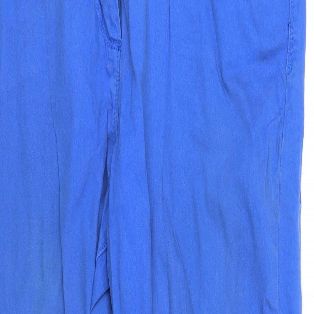 m&s Womens Blue   Trousers  Size 18 L26 in
