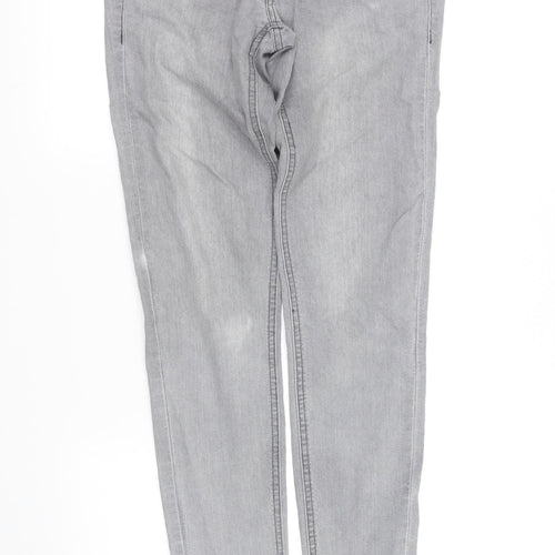 H&M Womens Grey   Straight Jeans Size S L32 in