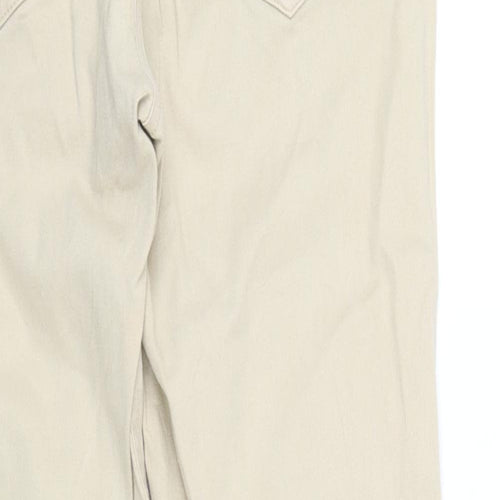 pre worn Womens Beige   Straight Jeans Size 34 in L30 in