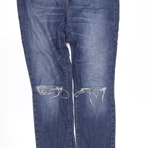 pre worn Womens Blue   Straight Jeans Size 10 L34 in