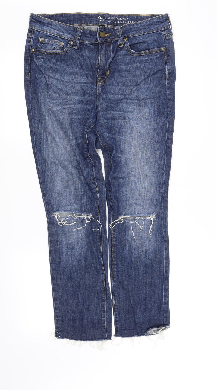 pre worn Womens Blue   Straight Jeans Size 10 L34 in