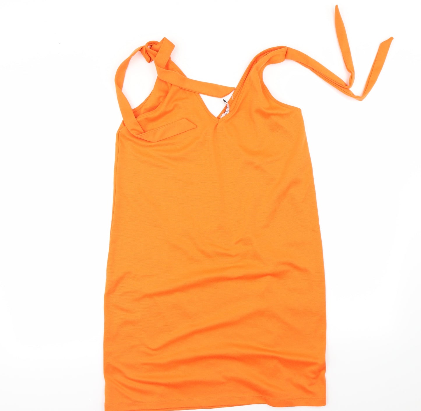Pieces Womens Orange   Basic T-Shirt Size S