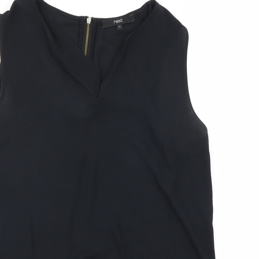 NEXT Womens Black   Basic Blouse Size 10