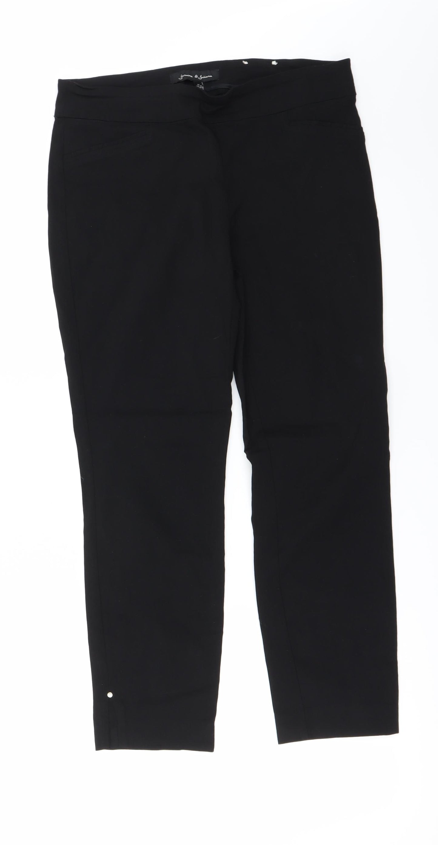 Jasmine & Juliana  Womens Black   Trousers  Size 12 L23 in
