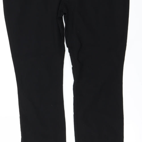 Papaya Womens Black   Trousers  Size 14 L26 in
