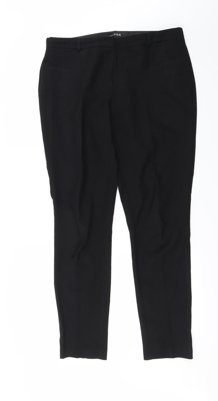 Atmosphere Womens Black Trousers Size 14 L27 in