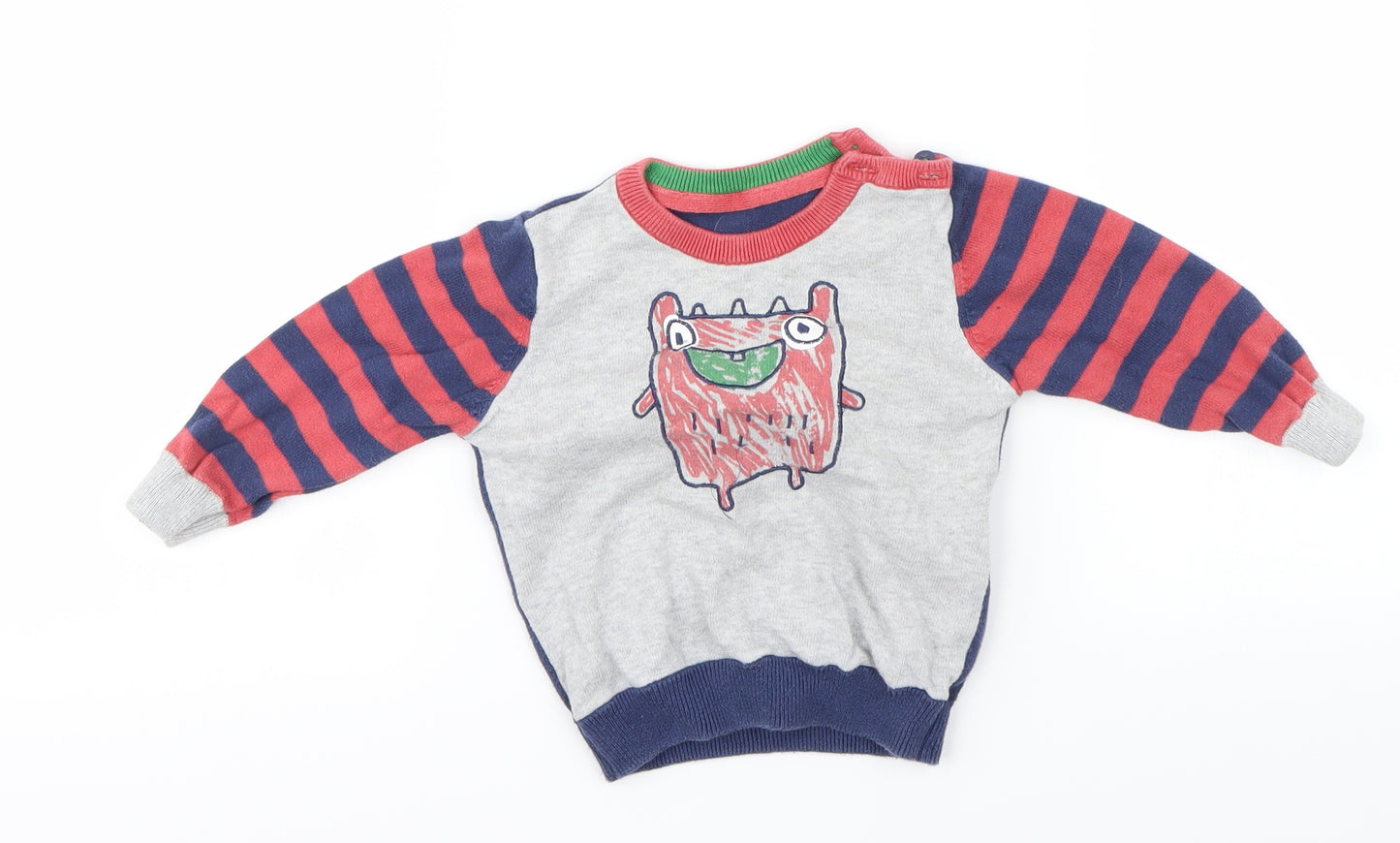 Marks and Spencer Girls Grey   Pullover Jumper Size 18-24 Months
