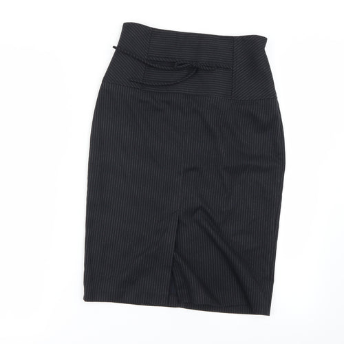 Preworn Womens Black   A-Line Skirt Size 6
