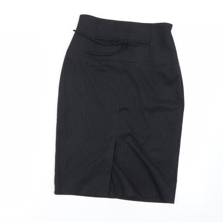 Preworn Womens Black A-Line Skirt Size 6