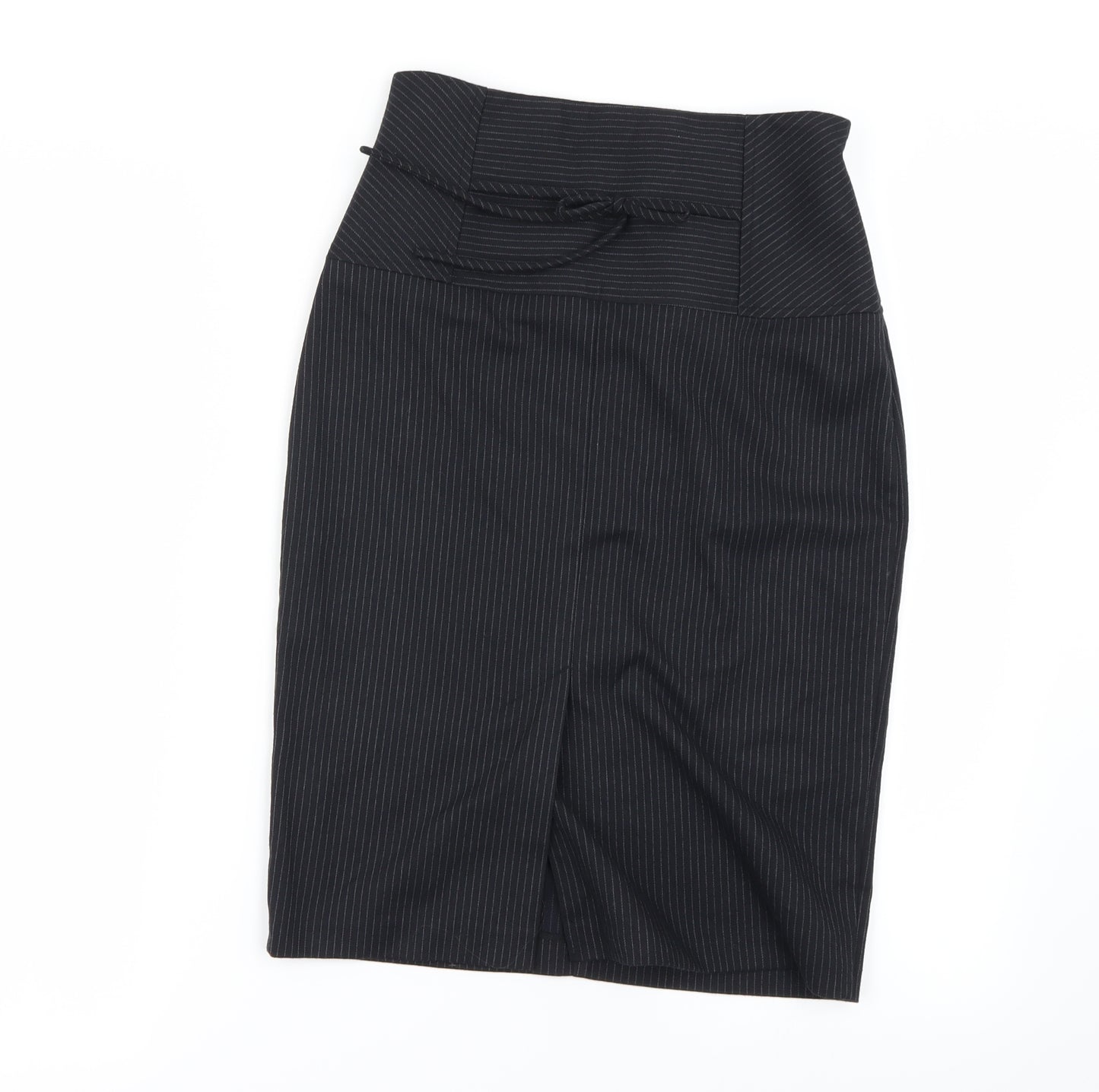 Preworn Womens Black   A-Line Skirt Size 6