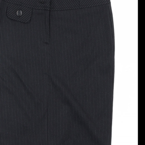 Preworn Womens Black   A-Line Skirt Size 6