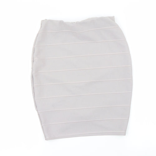 Miss Selfridge Womens Grey   A-Line Skirt Size 8