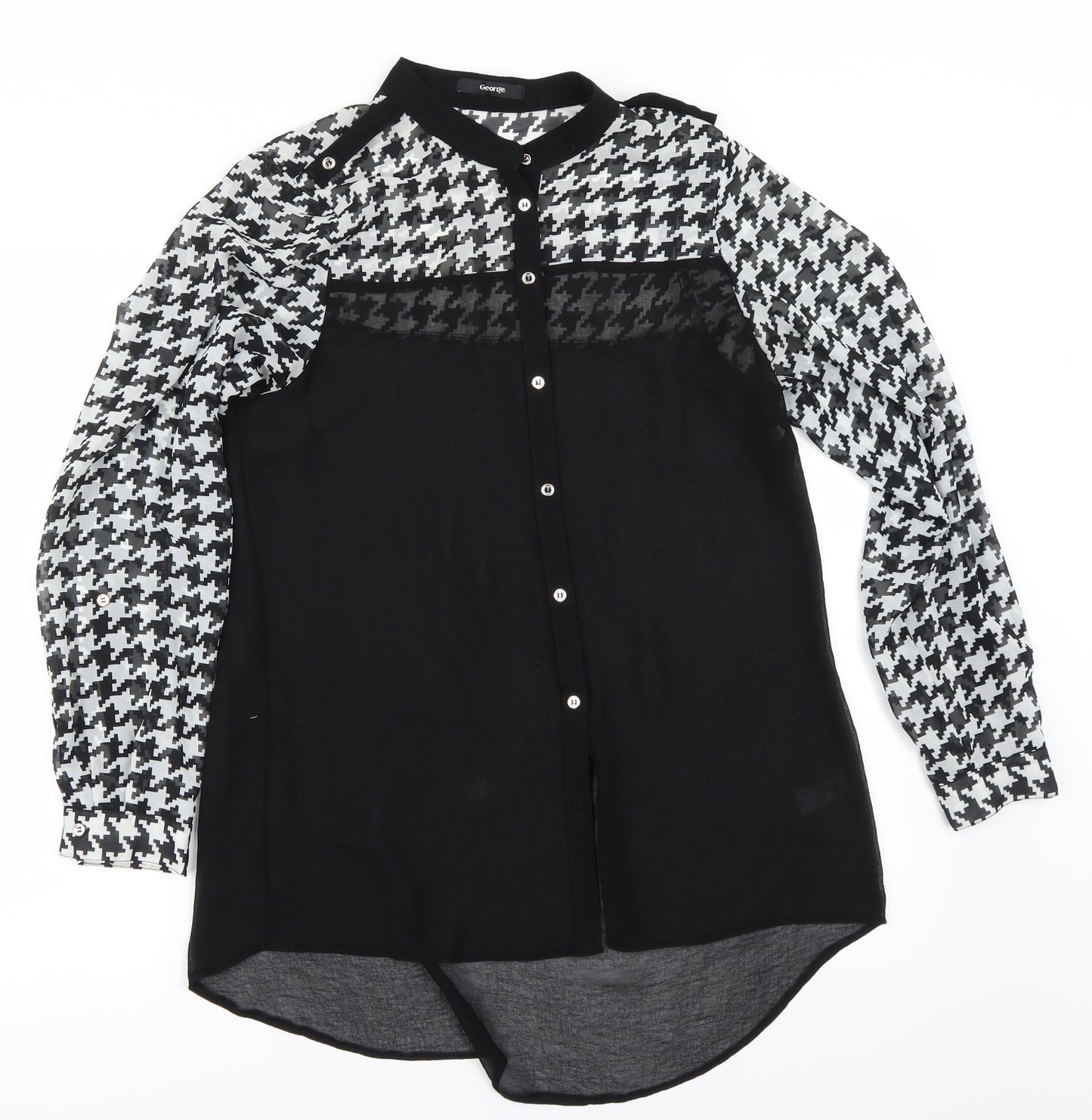 George Womens Black   Basic Blouse Size 12