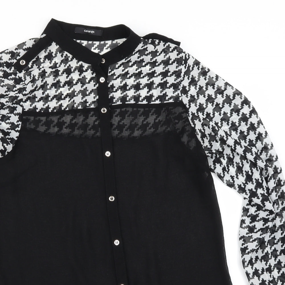 George Womens Black   Basic Blouse Size 12