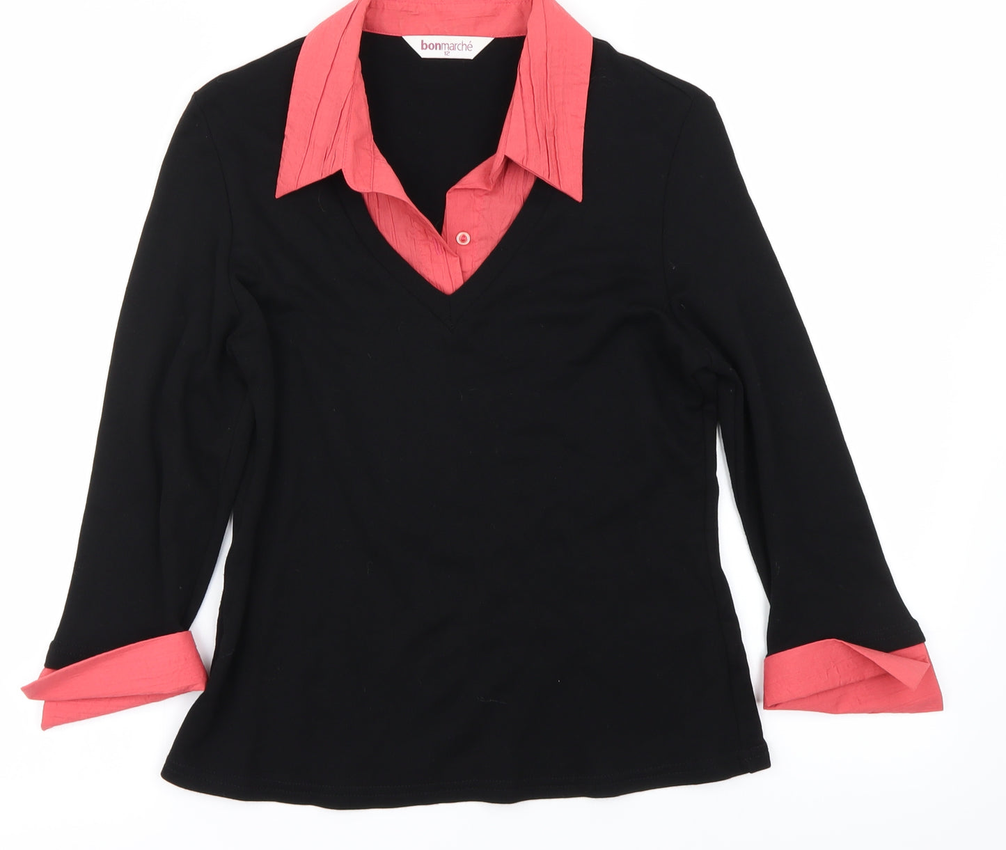 Bonmarché Womens Black   Pullover Jumper Size 12