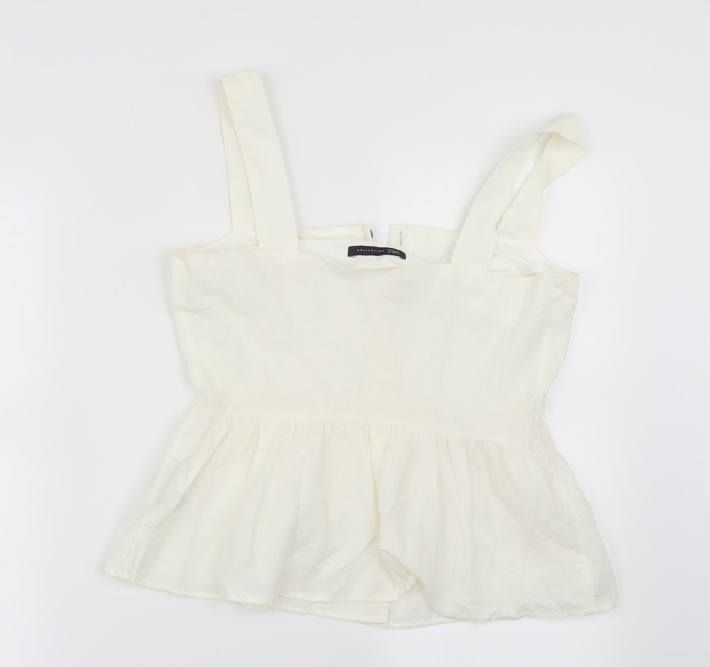 Marks and Spencer Womens Ivory   Basic Button-Up Size 6