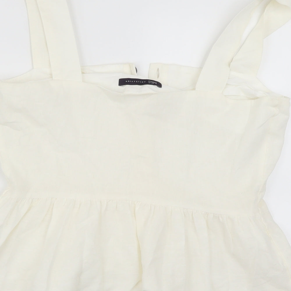 Marks and Spencer Womens Ivory   Basic Button-Up Size 6