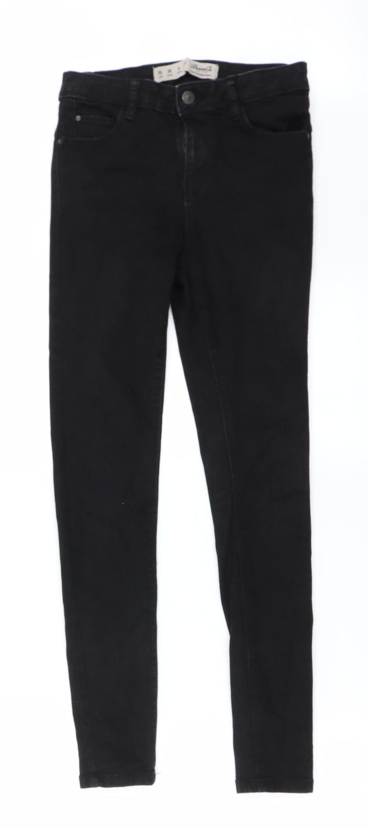 denim co Womens Black Straight Jeans Size 10 L26 in