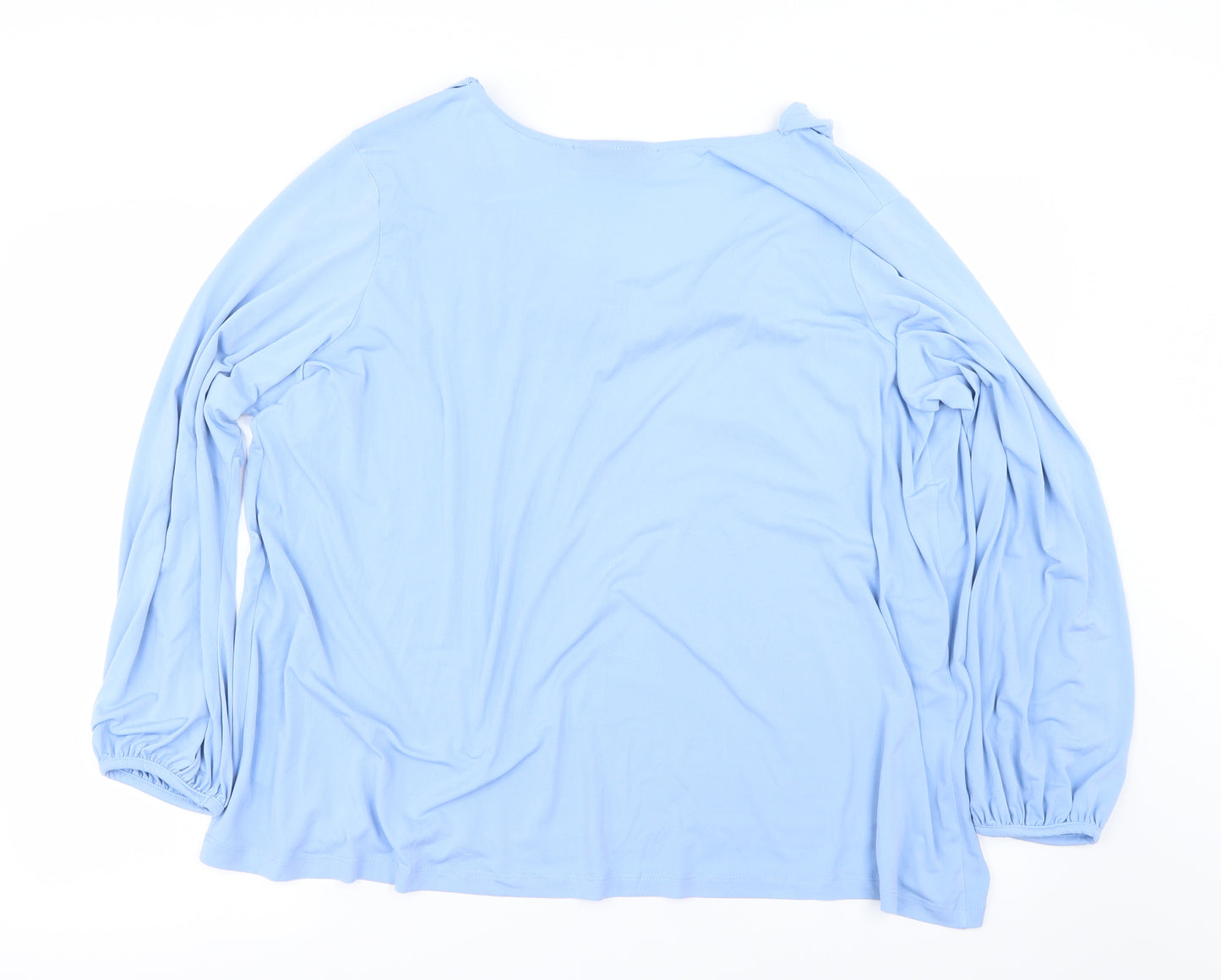 Susan Graver Womens Blue   Basic Blouse Size 2XL