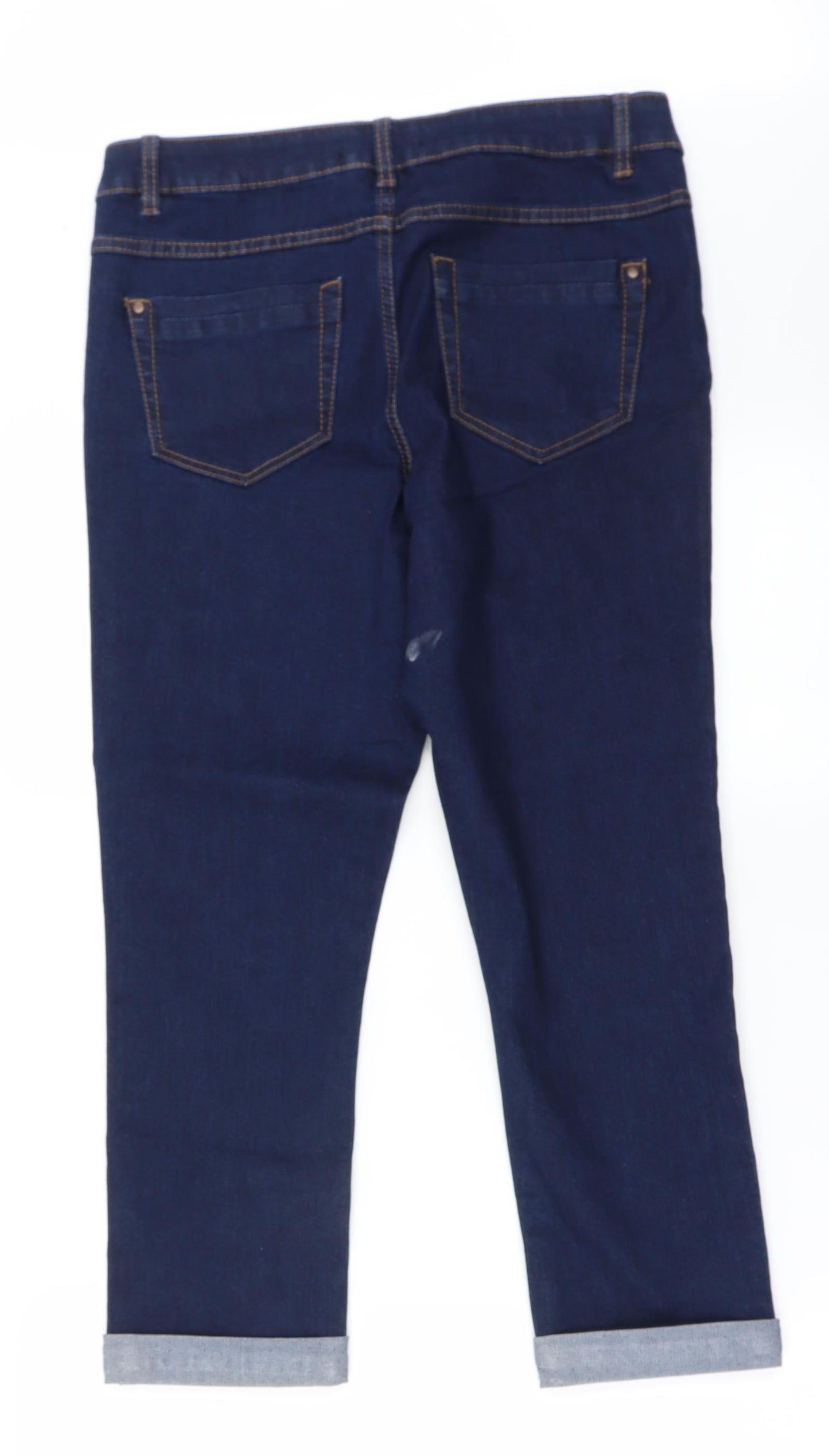 George Womens Blue   Straight Jeans Size 12 L20 in