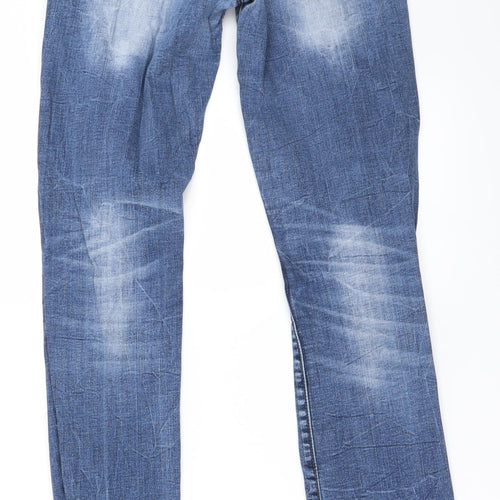 Preworn Womens Blue   Straight Jeans Size L L25 in