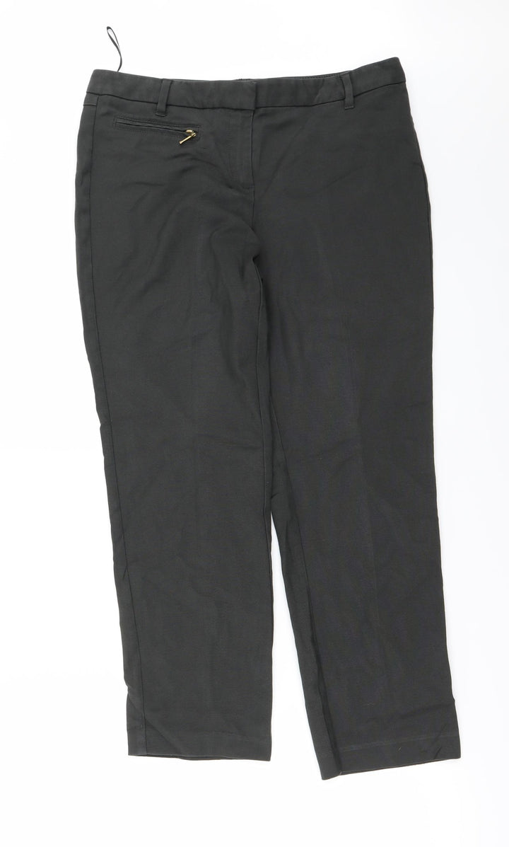 NEXT Womens Grey   Straight Jeans Size 12 L23 in