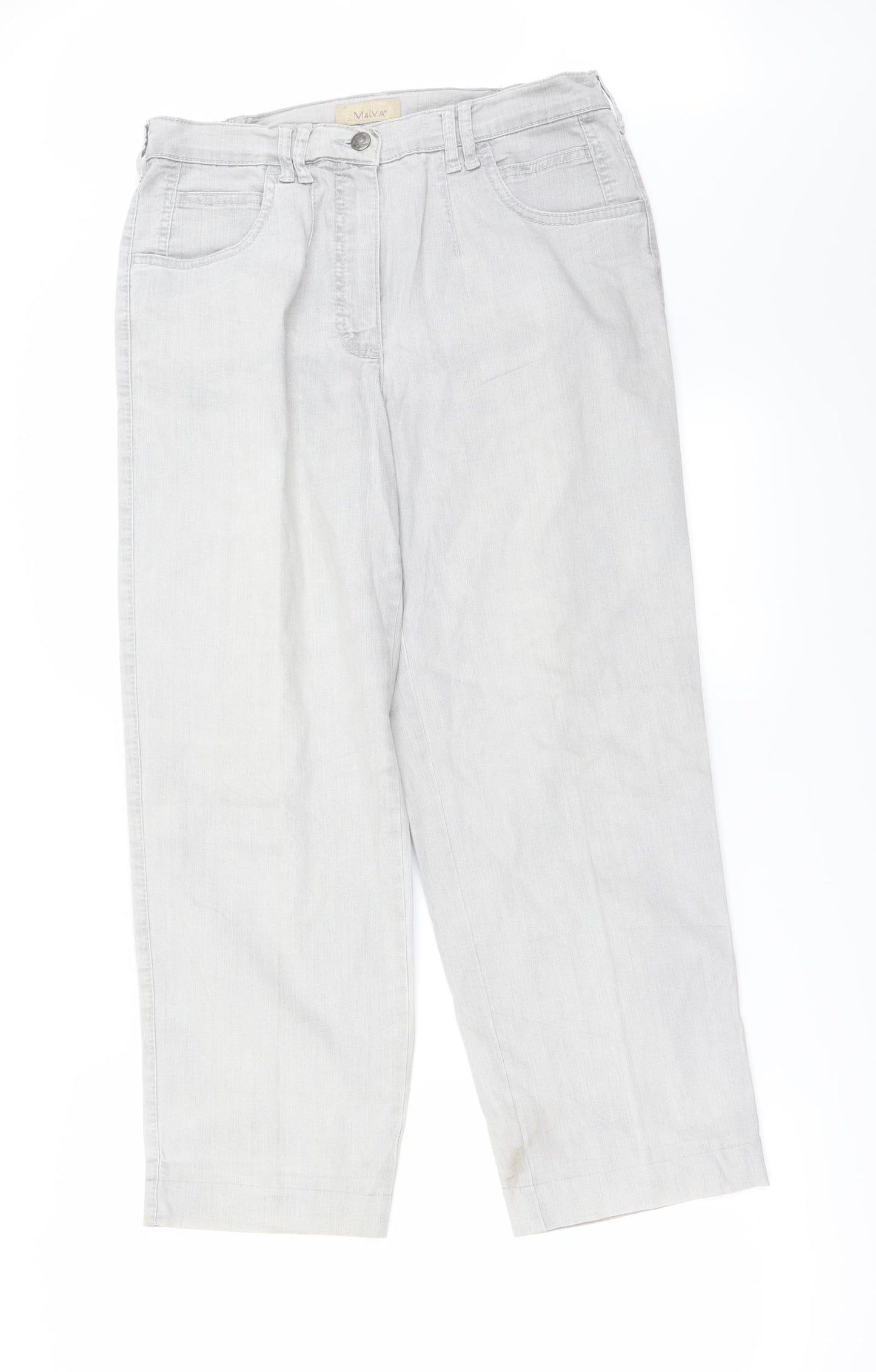 Malva  Womens Grey   Straight Jeans Size 30 in L25 in