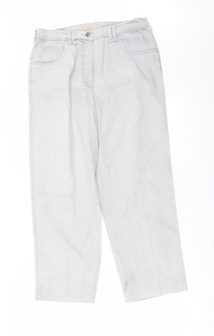 Malva  Womens Grey   Straight Jeans Size 30 in L25 in
