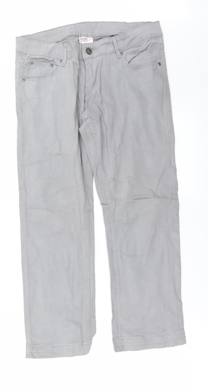 infinity woman  Womens Grey   Straight Jeans Size 32 in L24 in