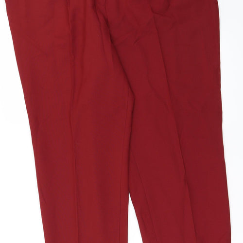 Preworn Womens Red   Trousers  Size 20 L24 in