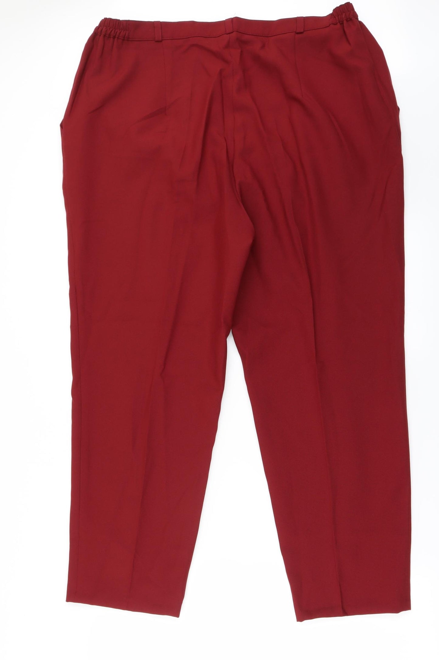Preworn Womens Red   Trousers  Size 20 L24 in