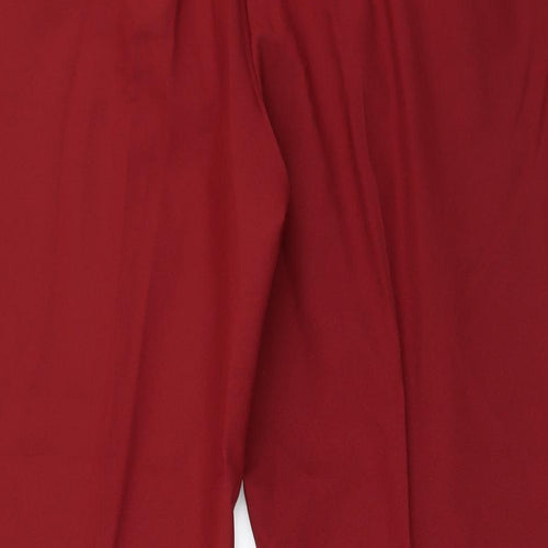 Preworn Womens Red   Trousers  Size 20 L24 in