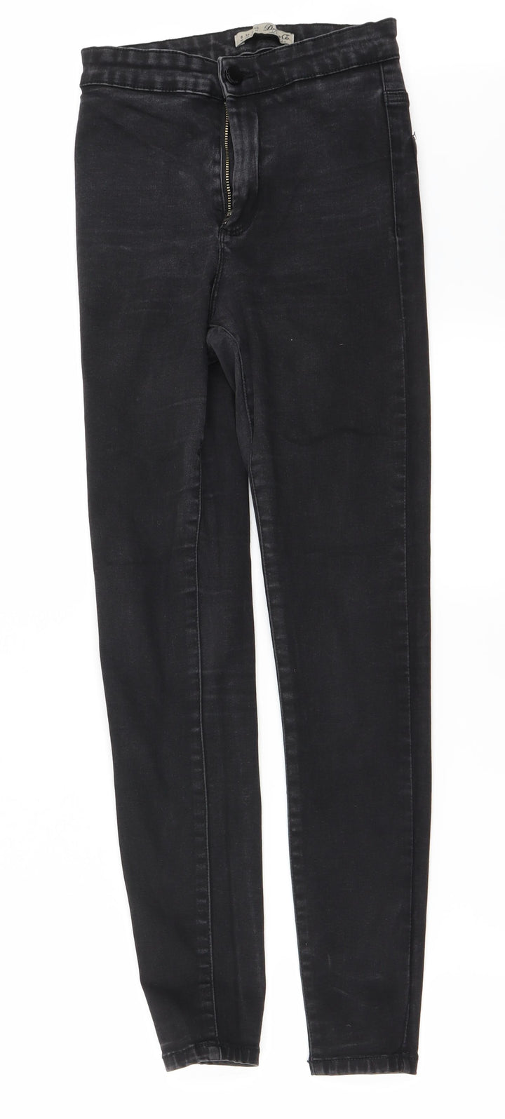 denim co Womens Black Skinny Jeans Size 8 L25 in
