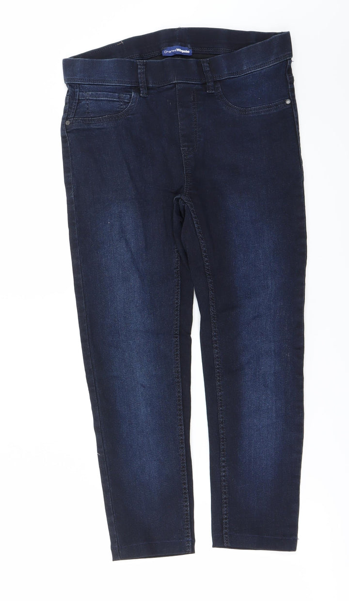 Charles Vogele Womens Blue Straight Jeans Size 28 in L20 in