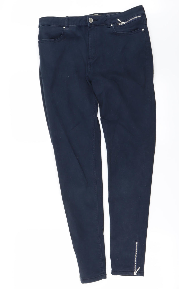 F&F Womens Blue Straight Jeans Size 10 L26 in