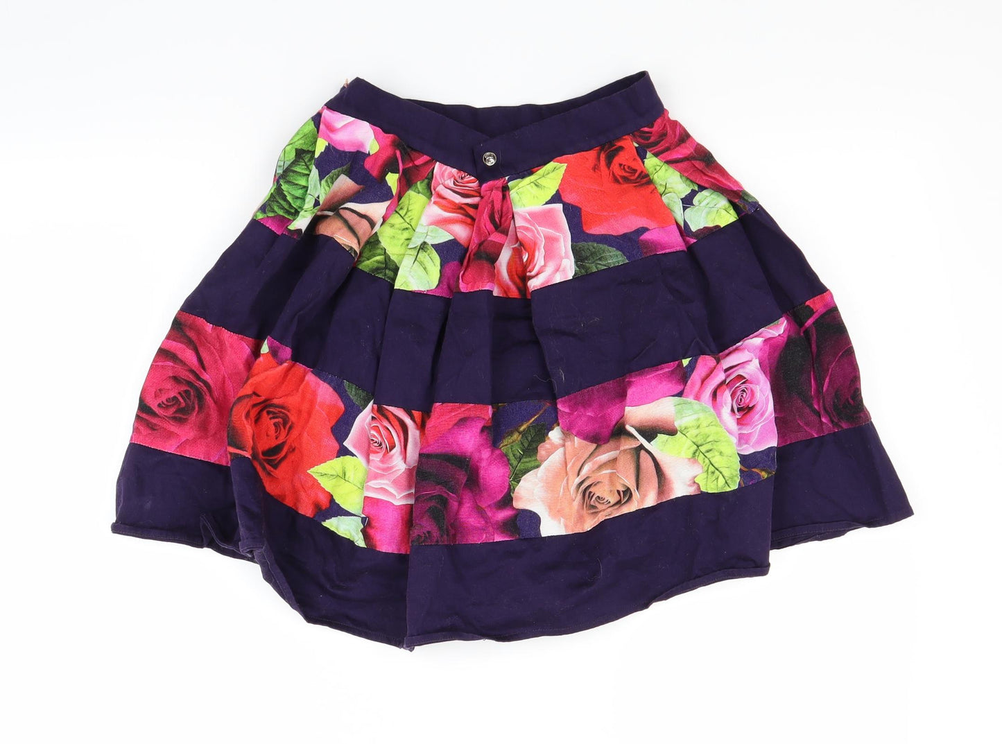 Ted Baker Girls Blue Floral  Flare Skirt Size 13 Years