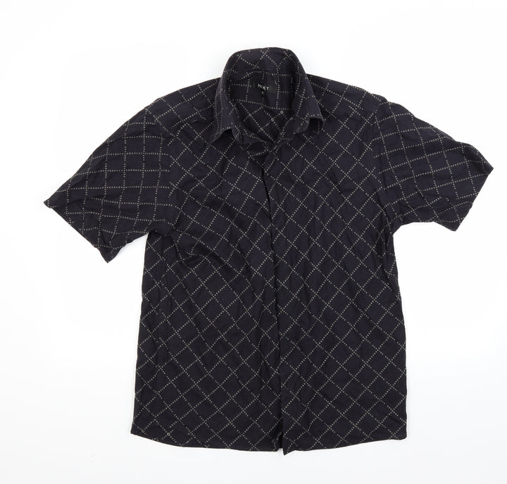 NEXT Mens Black    Button-Up Size M